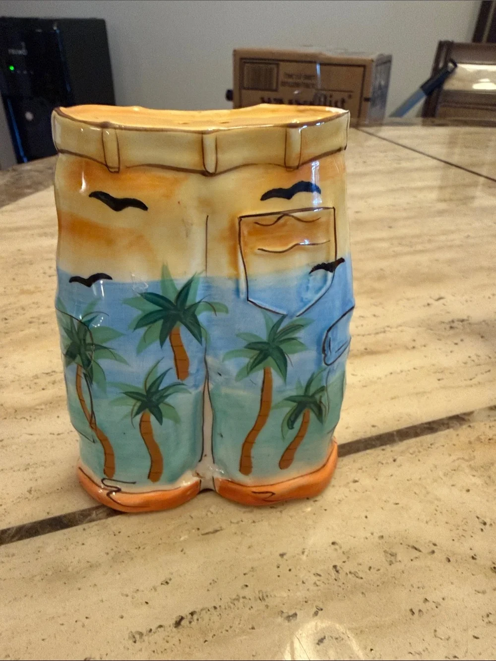 Vintage clay art salt and pepper